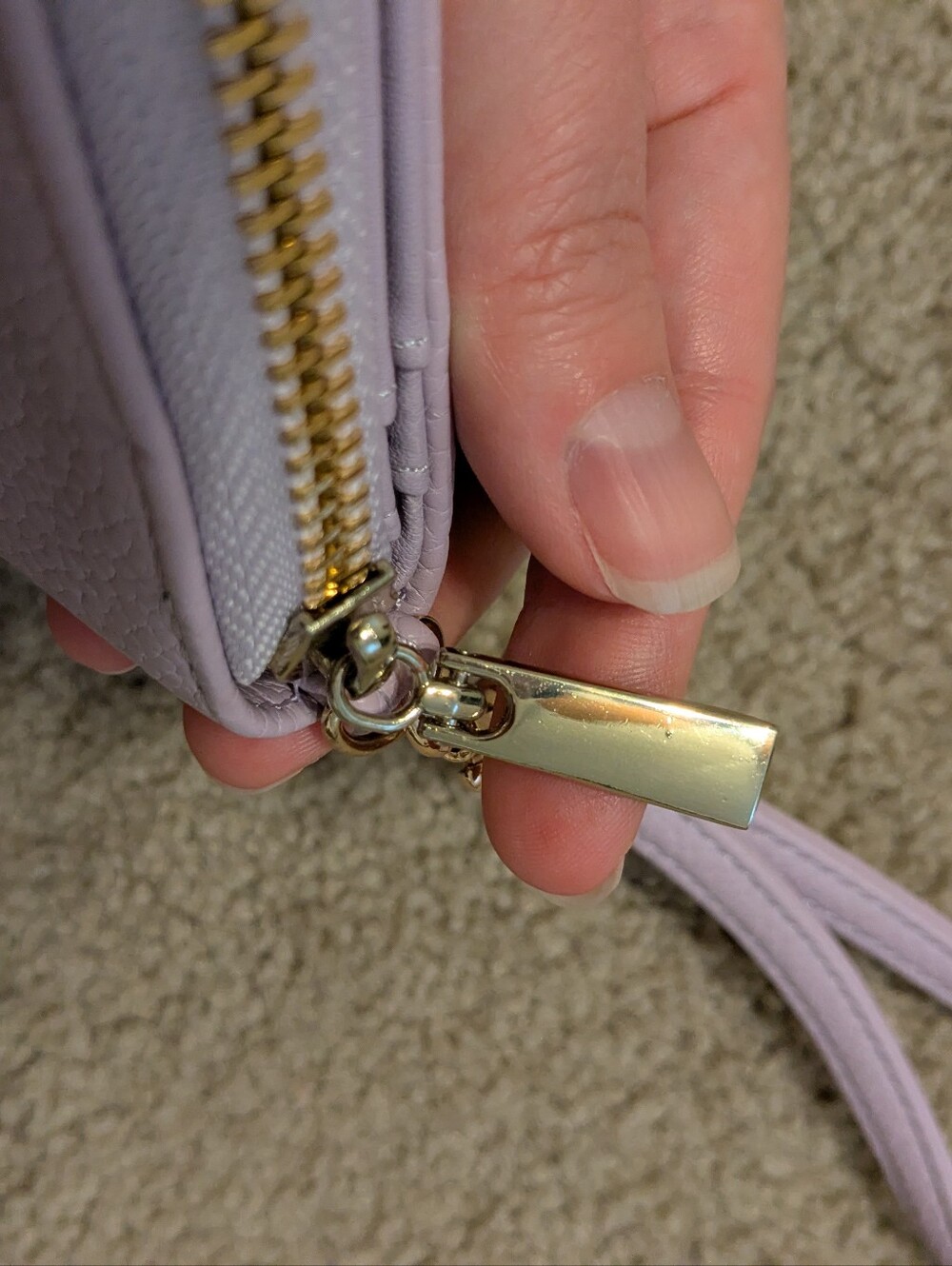 NWOT A New Day Purple Faux Leather Clutch - Picture 7 of 8